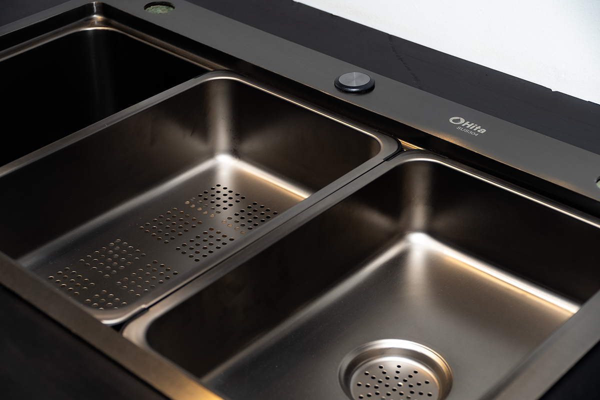 Chậu rửa chén 1 hố kèm khay HITA HDS7546D 75x46cm